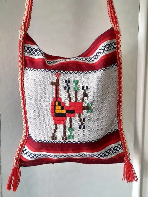 Besace En Laine Vintage – Image 3
