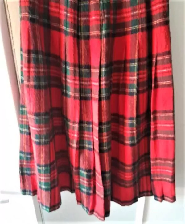 Jupe  Plissée En Laine Vintage – Image 2