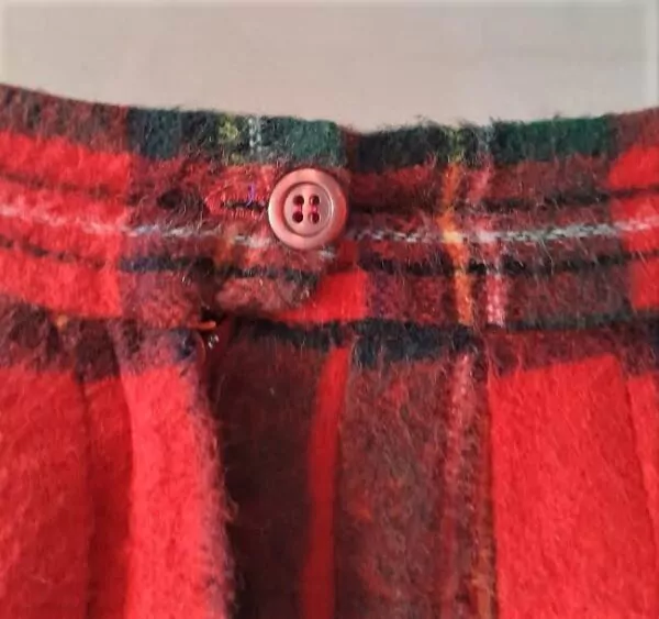 Jupe  Plissée En Laine Vintage – Image 8