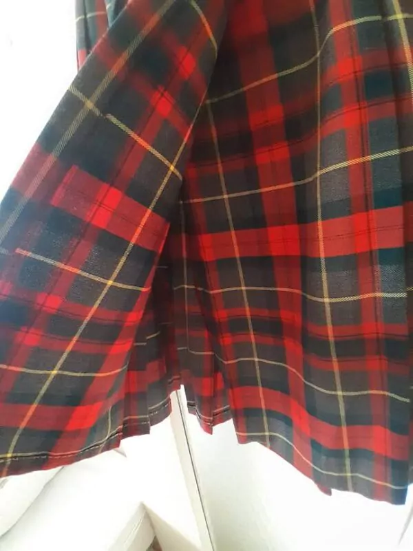 Jupe Midi Kilt plissée Tartan Vintage – Image 5
