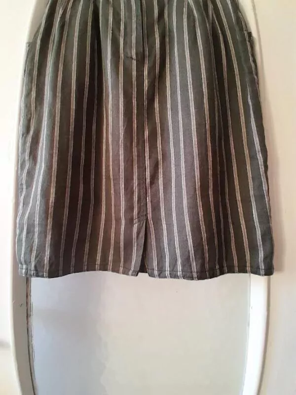 Jupe Crayon En Lin Penny Black – Image 4