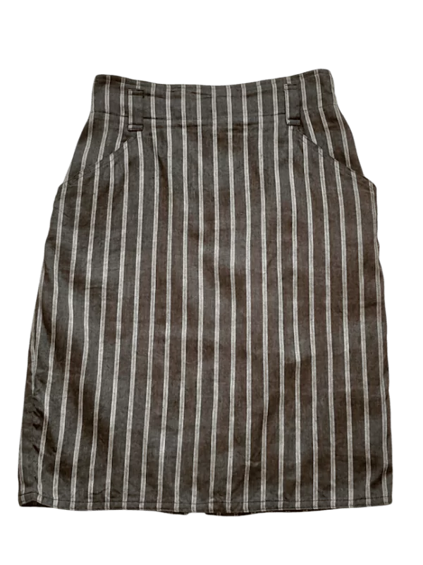 Jupe Crayon En Lin Penny Black