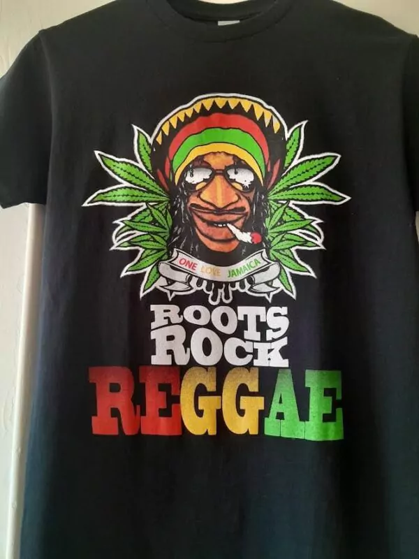 T-shrit Vintage Roots Reggae Rasta – Image 2