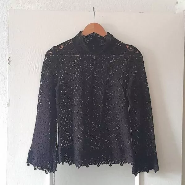 Haut Zara Woman Col Roulé Guipure – Image 10
