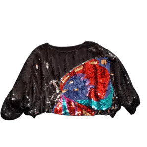 Haut Sequin Vintage Année 80