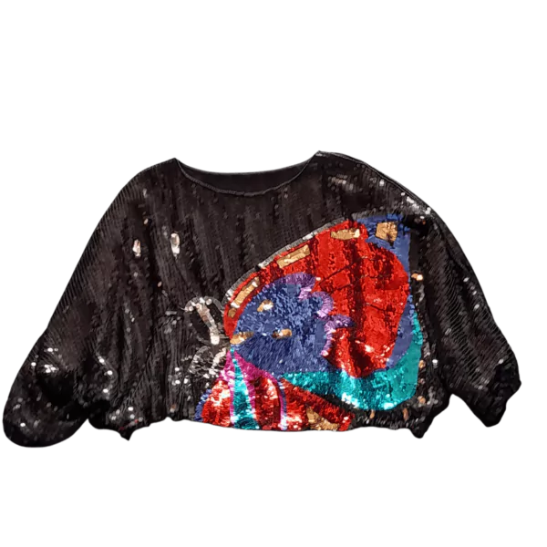 Haut Sequin Vintage Année 80