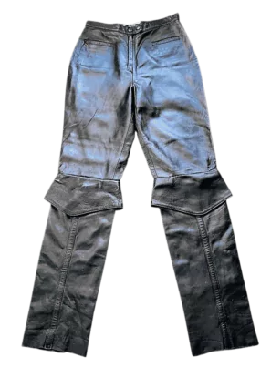 Akhesa Pantalon En Cuir Femme