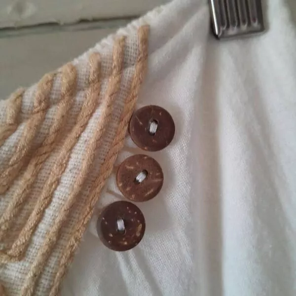 Jupe Trapèze En Coton Blanc Du Nil – Image 2