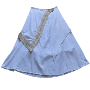 Jupe Trapèze En Coton Blanc Du Nil