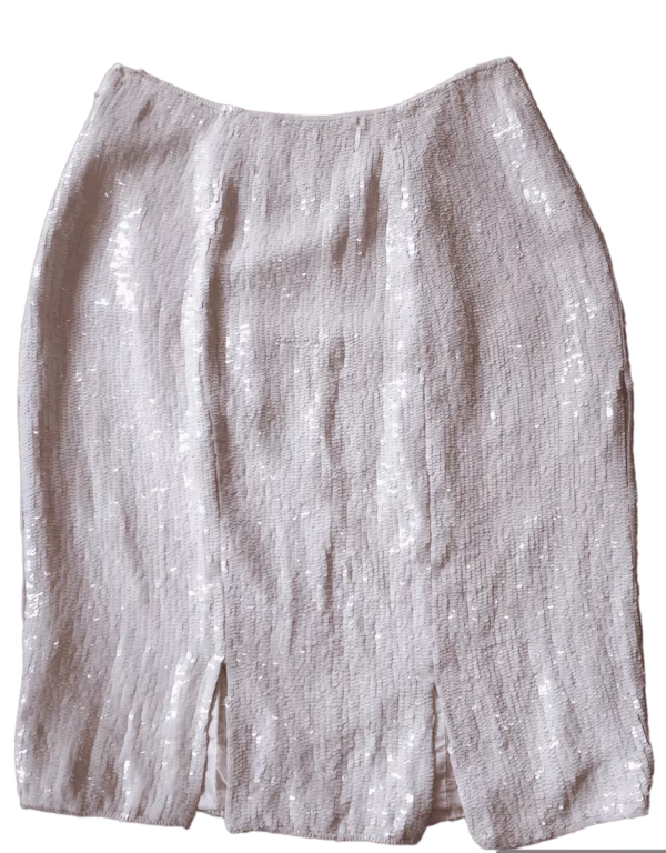 Jupe En Sequin 100% Soie Dupiré-Paris-Vintage – Image 5