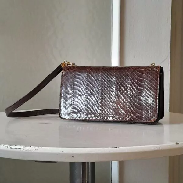 Petite Pochette En Python Vintage – Image 7