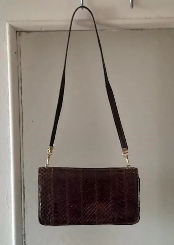 Petite Pochette En Python Vintage – Image 8