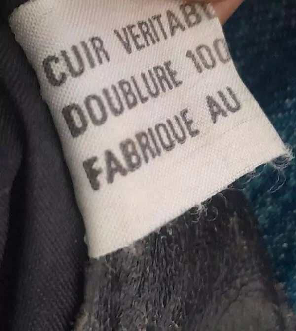 Short en cuir Pole Nord Vintage – Image 7